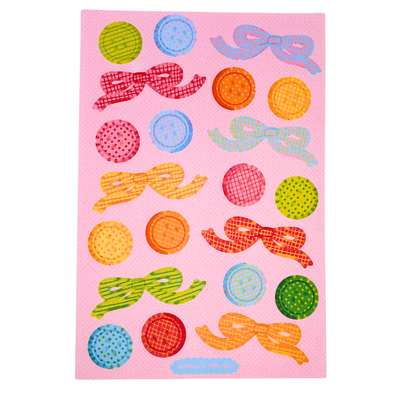 Buttons and Bows Sticker Sheet
