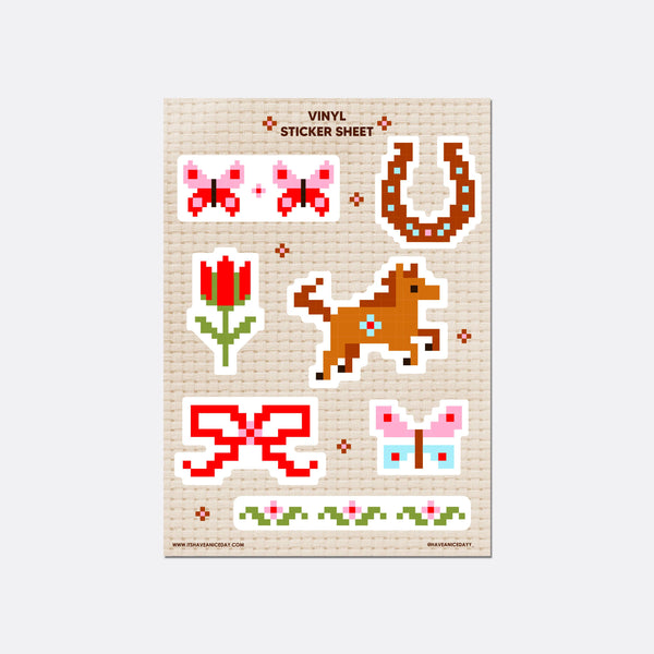 Pixels Sticker Sheet