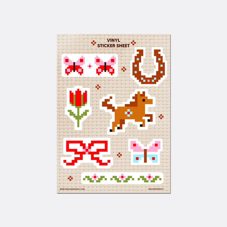 Pixels Sticker Sheet