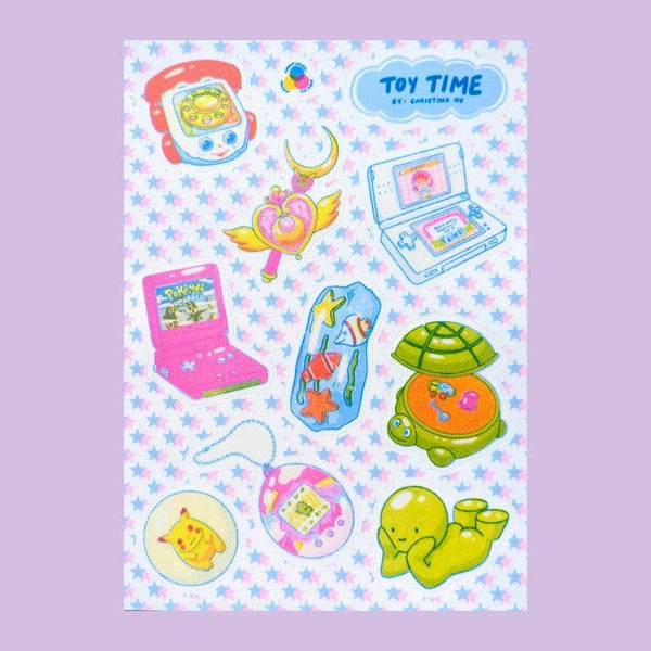 Toy Time Nostalgic Sticker Sheet